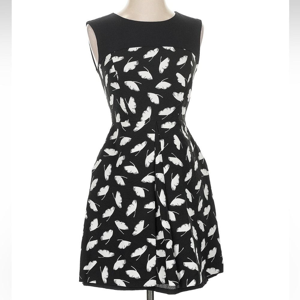 Jason Wu Miss Wu Black & White Delicate Leaf Prin… - image 3